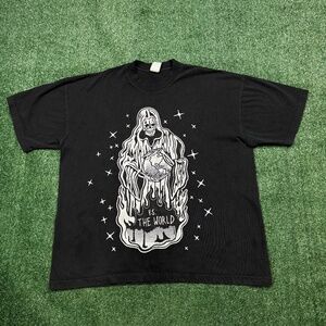 Warren Lotas Graphic T Shirt Men's Size XL Black Short Sleeve VS The World Tee